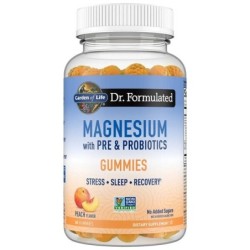 Dr. Formulated Magnez z Pre- i Probiotykami Smak Brzoskwiniowy 60 żelków Garden of Life