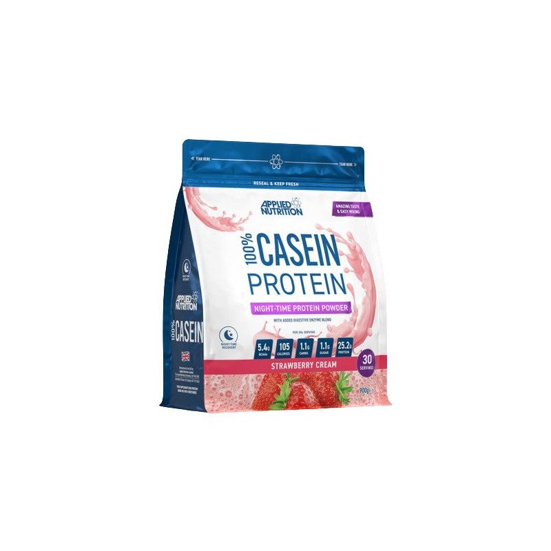 100% Casein Protein Strawberry Cream 900g Applied Nutrition