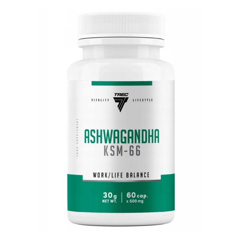 Ashwagandha KSM-66 500mg 60 kapsułek Trec Nutrition