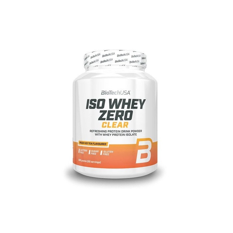 Iso Whey Zero Clear smak Brzoskwiniowa Herbata Mrożona 500g BioTechUSA