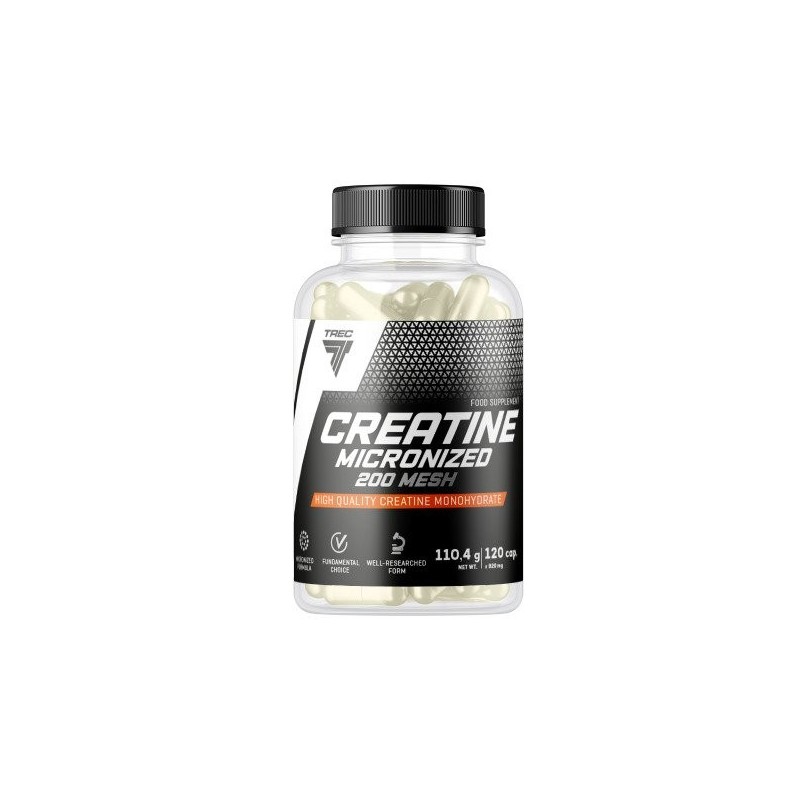 Creatine Micronized 200 Mesh 120 caps Trec Nutrition