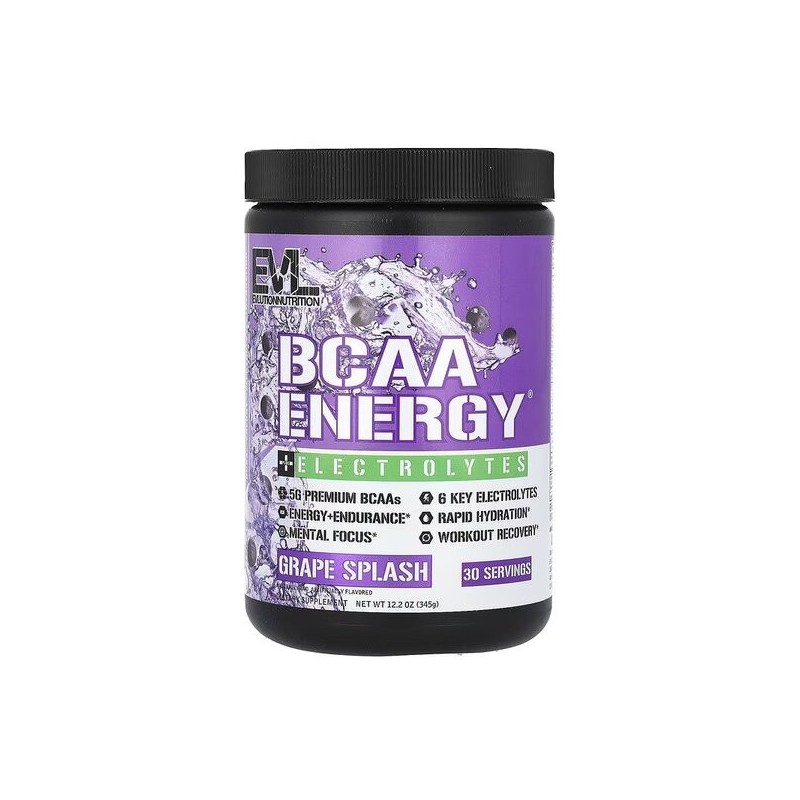 BCAA Energy + Electrolytes Grape Splash 345g EVLution Nutrition