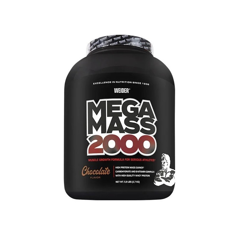 Mega Mass 2000 Smak Czekolada 2700g Weider