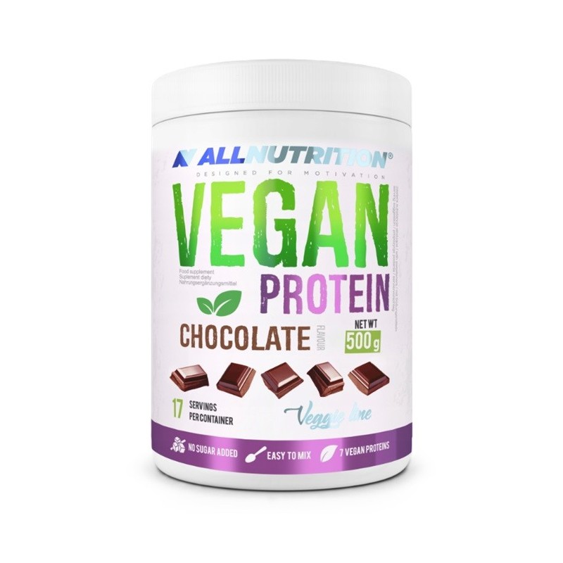 Vegan Protein Chocolate 500g Allnutrition