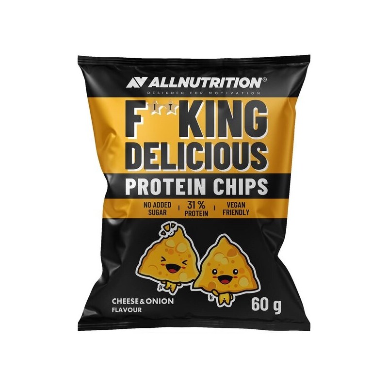 Fitking Delicious Proteinowe Chipsy Smak Ser i Cebula 60g Allnutrition