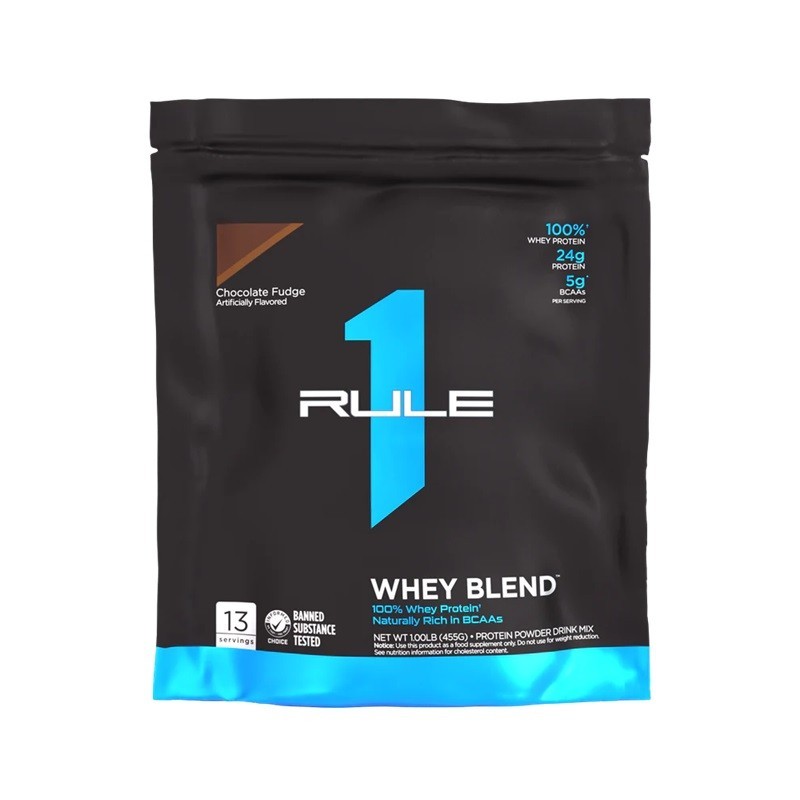 R1 Whey Blend Smak Czekoladowy Fudge 455g Rule One