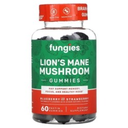 Lion's Mane Mushroom Gummies Blueberry & Strawberry 60 gummies Fungies