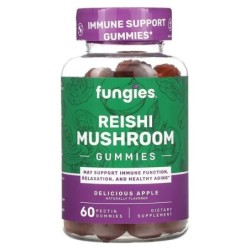 Reishi Mushroom Gummies Delicious Apple 60 gummies Fungies