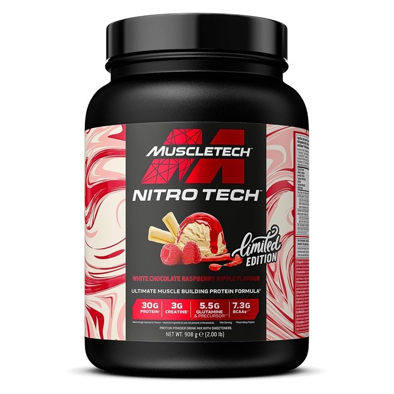 Nitro-Tech Biała Czekolada Malina Ripple 908g MuscleTech