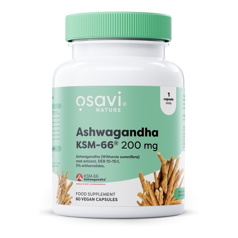 Ashwagandha KSM-66 200mg 60 vegan caps Osavi