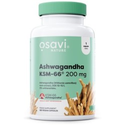 Ashwagandha KSM-66 200mg 120 wegańskich kapsułek Osavi