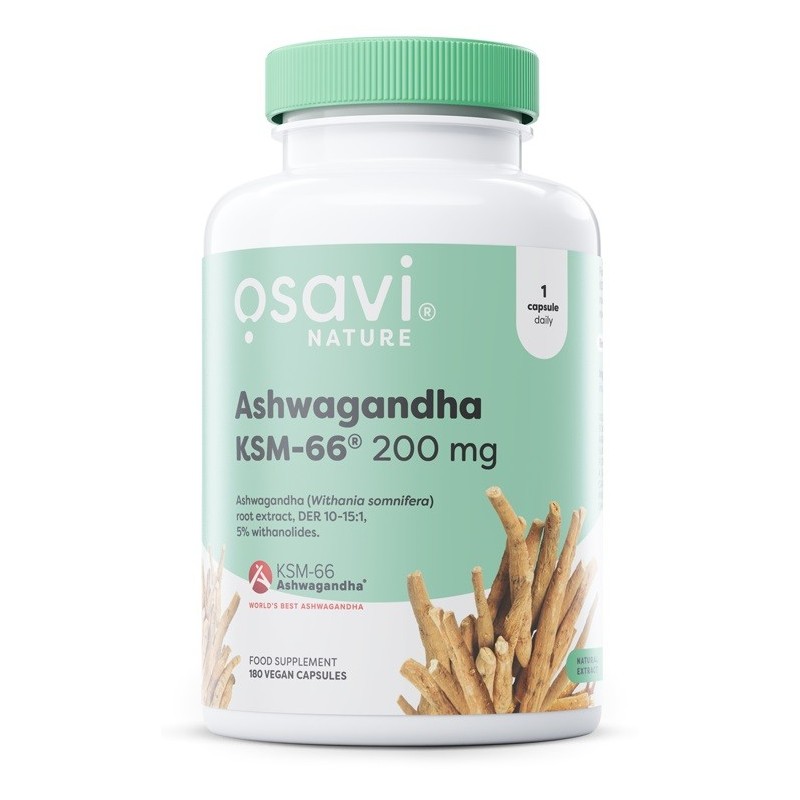 Ashwagandha KSM-66 200mg 180 vegan caps Osavi