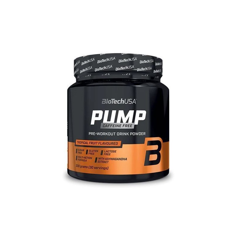 Pump Caffeine Free Tropical Fruit 330g BioTechUSA
