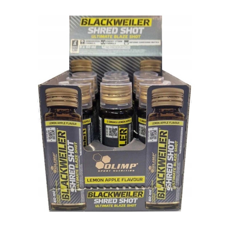 Blackweiler Shred Shot Lemon Apple 9 x 60ml Olimp Nutrition