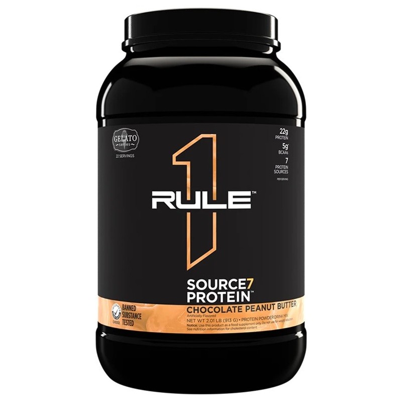 Source7 Protein Chocolate Peanut Butter Gelato 913g Rule One