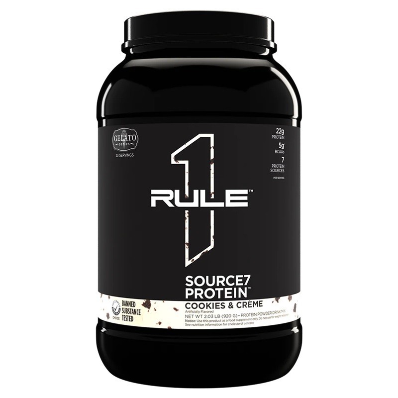 Source7 Protein Cookies & Creme Gelato 920g Rule One