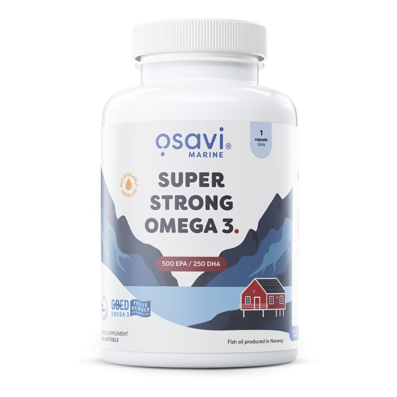 Super Mocna Omega 3 500 EPA / 250 DHA 120 kapsułek Osavi