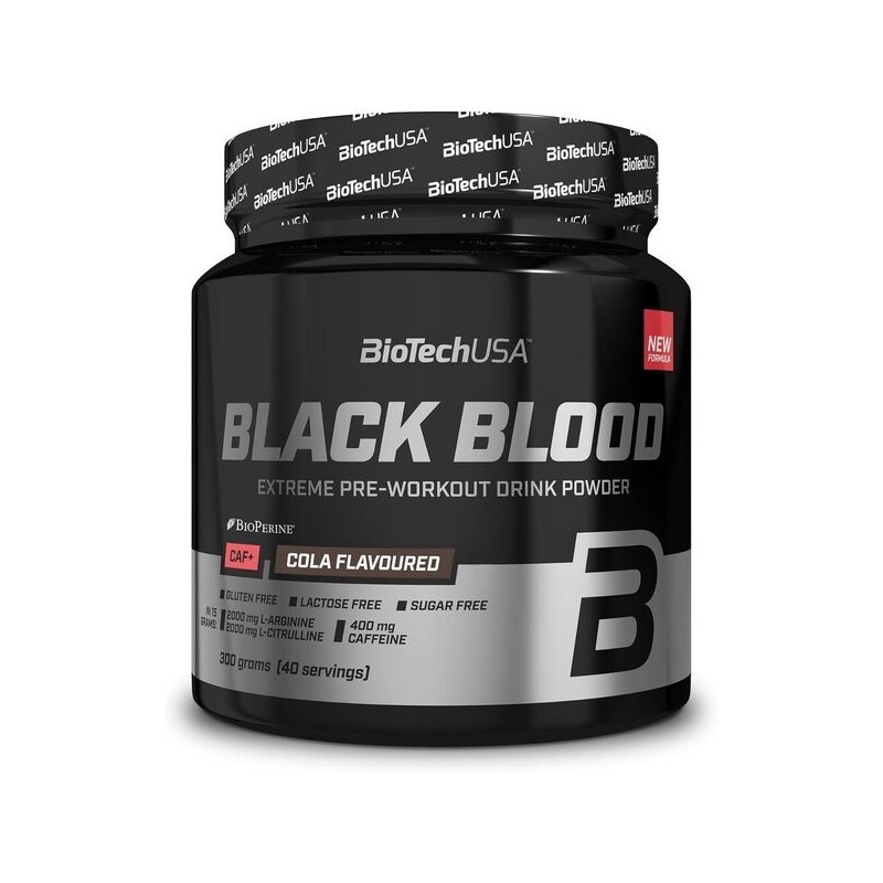 Black Blood CAF+ smak Cola 300g BioTechUSA