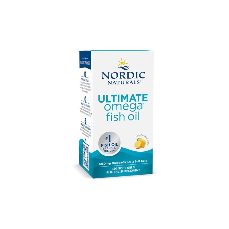 Ultimate Omega 1280mg Smak Cytrynowy 120 kapsułek Nordic Naturals