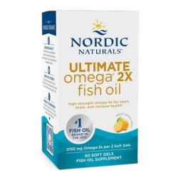 Ultimate Omega 2X 2150mg Smak Cytrynowy 60 kapsułek Nordic Naturals
