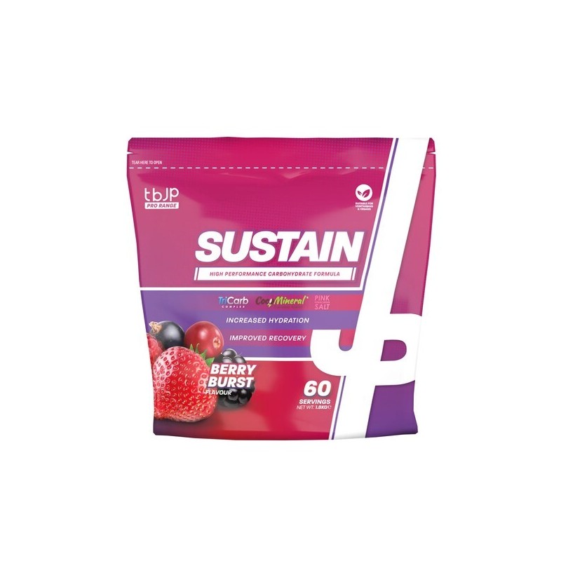 Carbohydrates Sustain Berry Burst 1800g Trained by JP