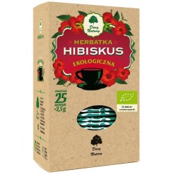 Herbatka Hibiskus BIO (25 x 2,5 g) 62,5g Dary Natury