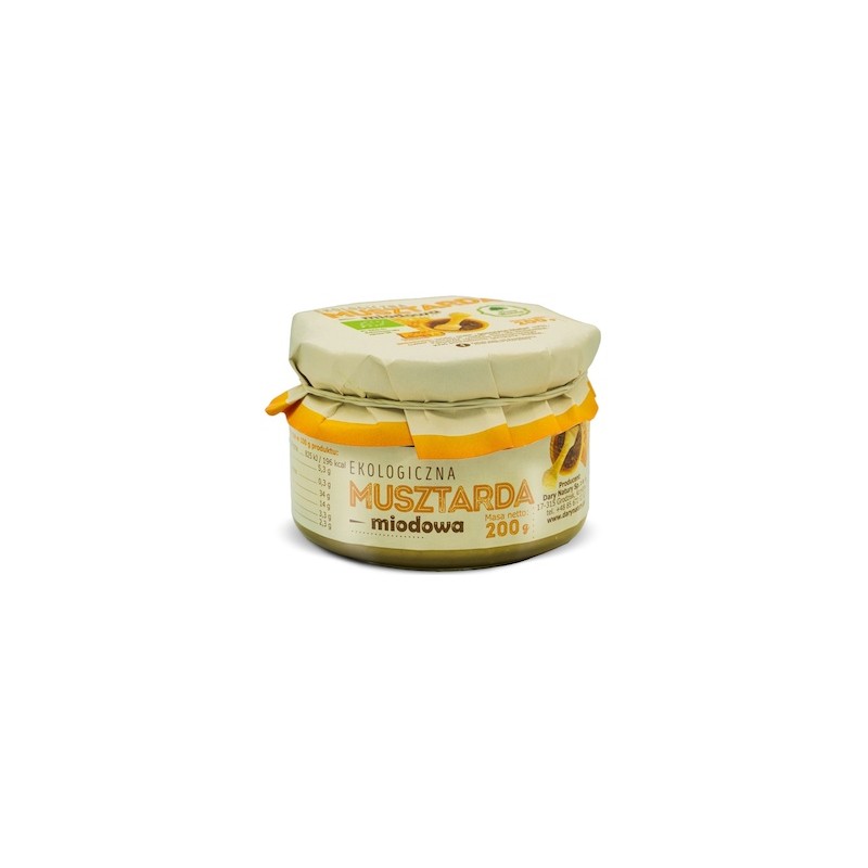 Organic Honey Mustard 200g Dary Natury