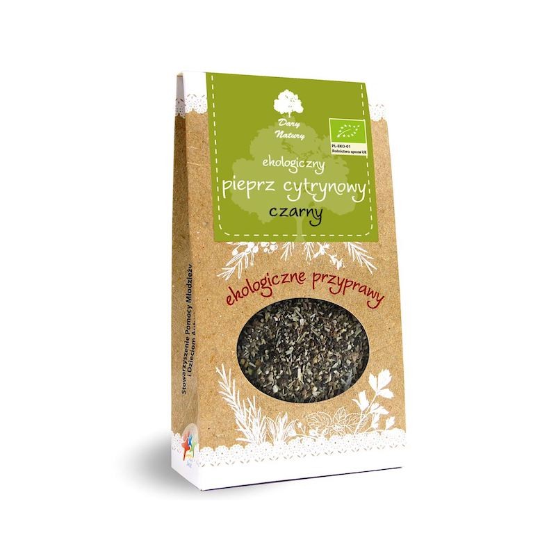 Organic Black Lemon Pepper 50g Dary Natury