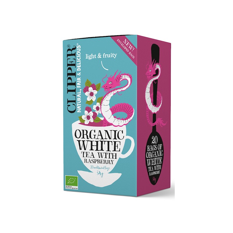 Organic White Tea With Raspberry 34g Clipper