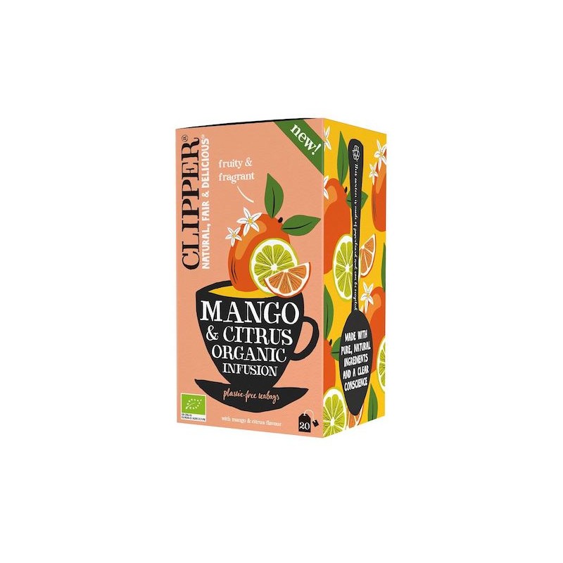 Herbatka o Smaku Mango i Owoców Cytrusowych BIO (20 x 1,8 g) 36g Clipper