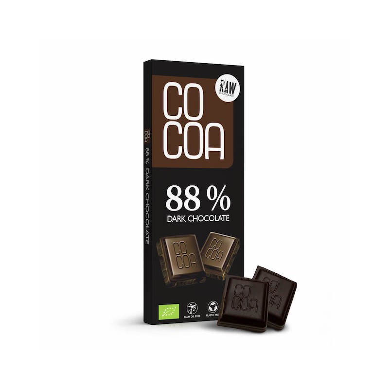 Organic Dark Chocolate 88% 40g Cocoa