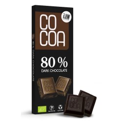 Organic Dark Chocolate 80% 40g Cocoa