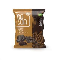 Organic Raisins In Raw Chocolate 70g Cocoa