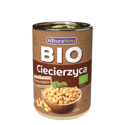 Ciecierzyca w Zalewie Bez Dodatku Soli BIO 400g (240g) NaturaVena