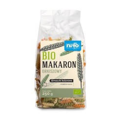 Makaron Orkiszowy Trójkolorowy Ślimaczki BIO 250g Niro