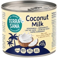 Coconut Milk Napój Kokosowy Bez Gumy Guar 22 % Tłuszczu BIO 200ml Terrasana