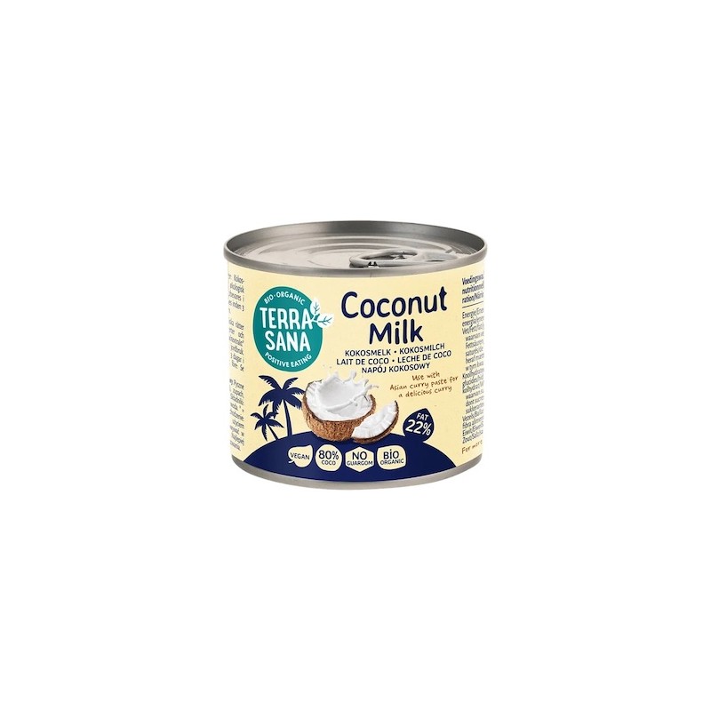 Organic Coconut Milk (22% Fat) 200ml Terrasana