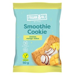 Gluten-Free Vegan Smoothie Cookie Pineapple, Coconut & Mango No Sugar 50g Frank & Oli