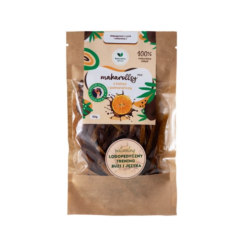 Makarolls Cocoa-Orange Fruit Pasta 50g Naturalnie Zdrowi