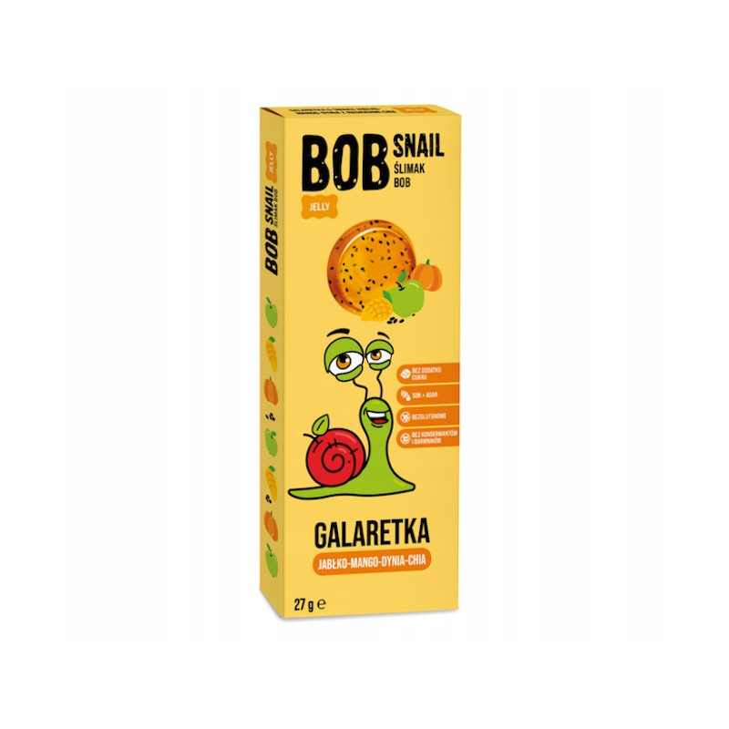 Jelly Apple-Mango-Pumpkin-Chia No Sugar 27g Bob Snail