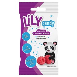 Raspberry Dragees With A Set Of 10 Vitamins 40g LILY Candy