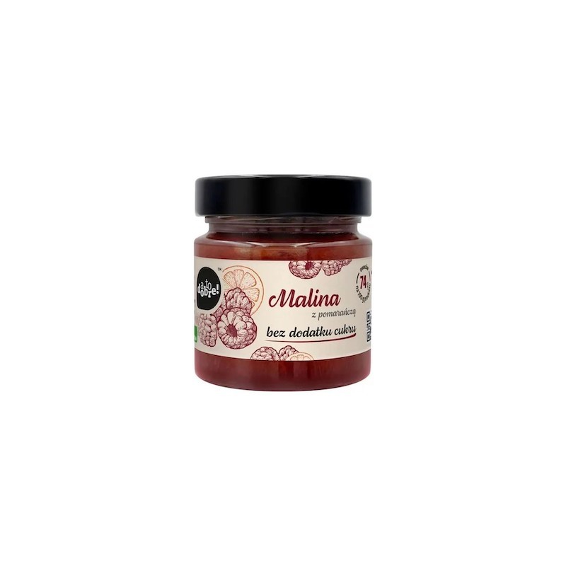 Raspberry with Orange Jam No Sugar 195g Bioone