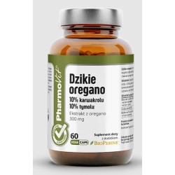 Dzikie Oregano Ekstrakt Bezglutenowy (300mg) 60 Kapsułek Pharmovit (Clean Label)