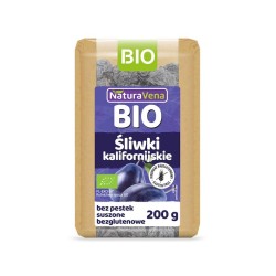 Śliwki Kalifornijskie Suszone Bezglutenowe BIO 200g NaturaVena