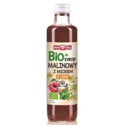 Syrop Malinowy z Miodem i Lipą BIO 250ml Polska Róża