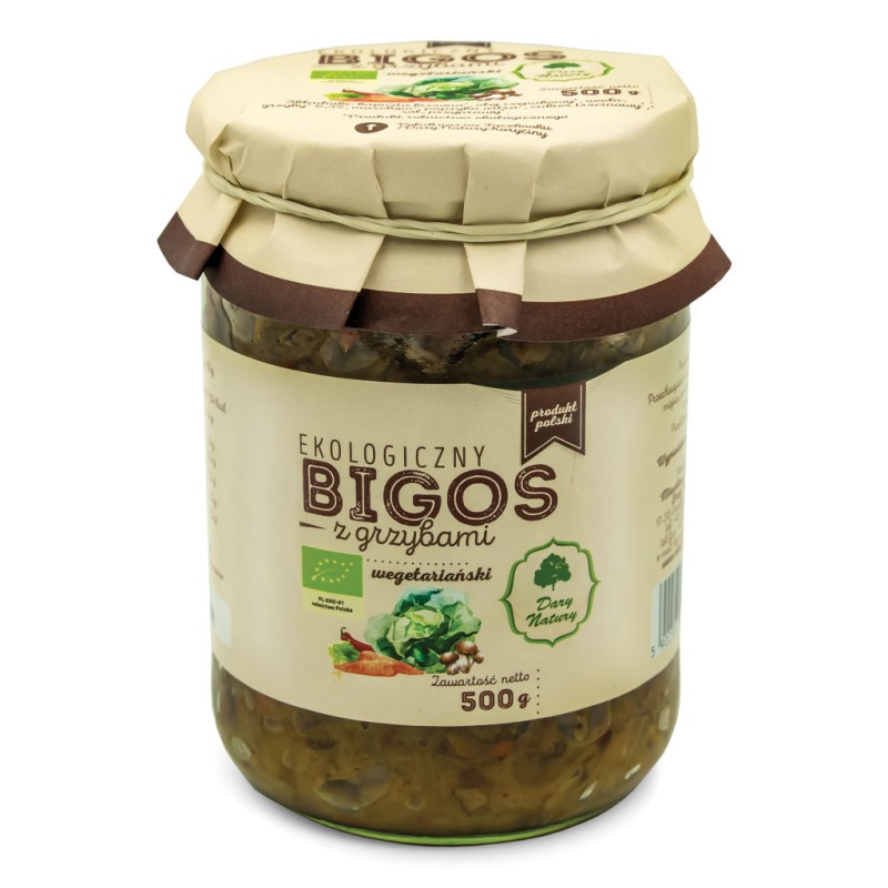 Bigos Wegański z Grzybami BIO 500g Dary Natury