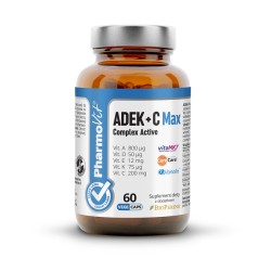 Gluten-Free ADEK + C Max Complex  60 Capsules Pharmovit (Clean Label)