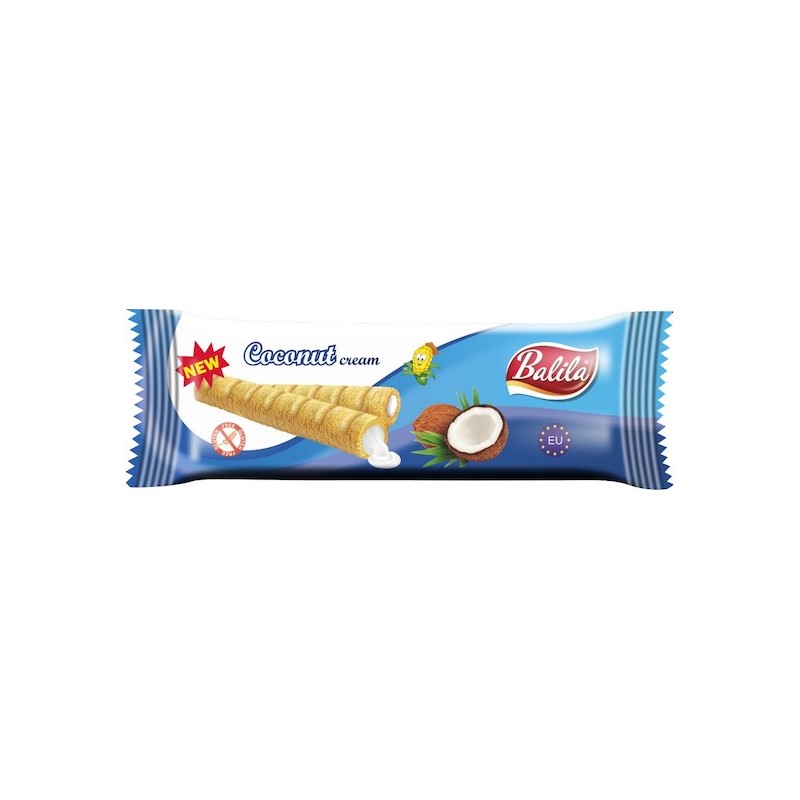 Gluten-Free Corn Tubes With COCONUT Cream 18g Balila