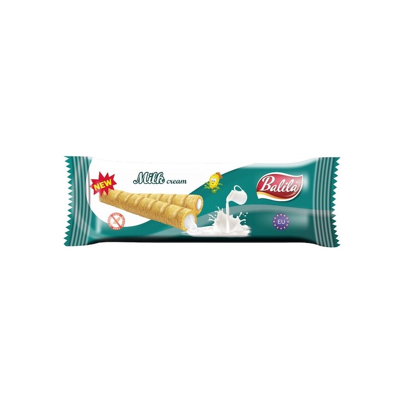 Gluten-Free Corn Tubes With MILKY Cream 18g Balila