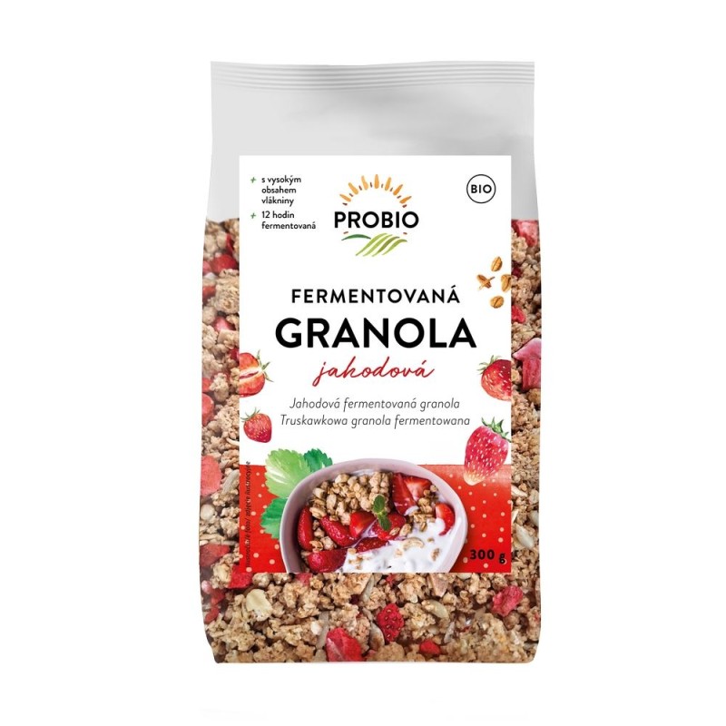 Granola Truskawkowa Fermentowana BIO 300g Probio